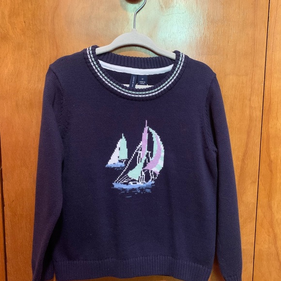 Janie and Jack Other - New 2T Janie and Jack Navy Sailboat Sweater